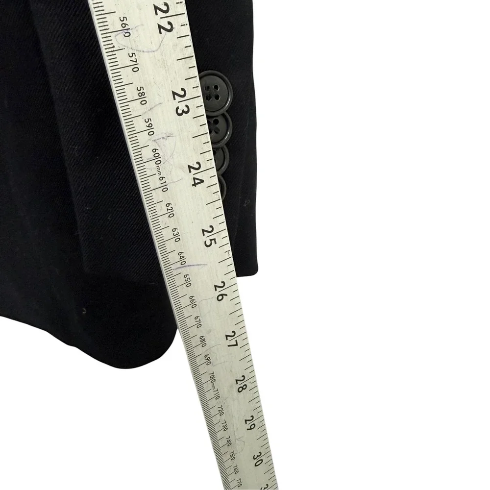 Giorgio Armani Black 100% Cashmere Blazer Jacket Made in Italy Size 56 IT US 46